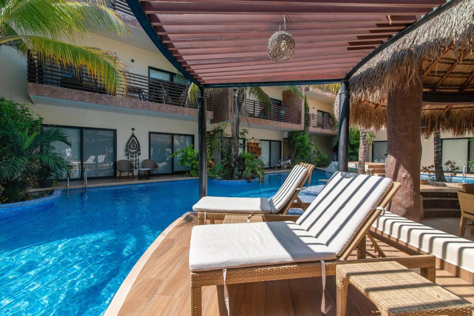 Апартаменты Luxurious Penthouse With Jungle View & Private Pool Тулум Экстерьер фото